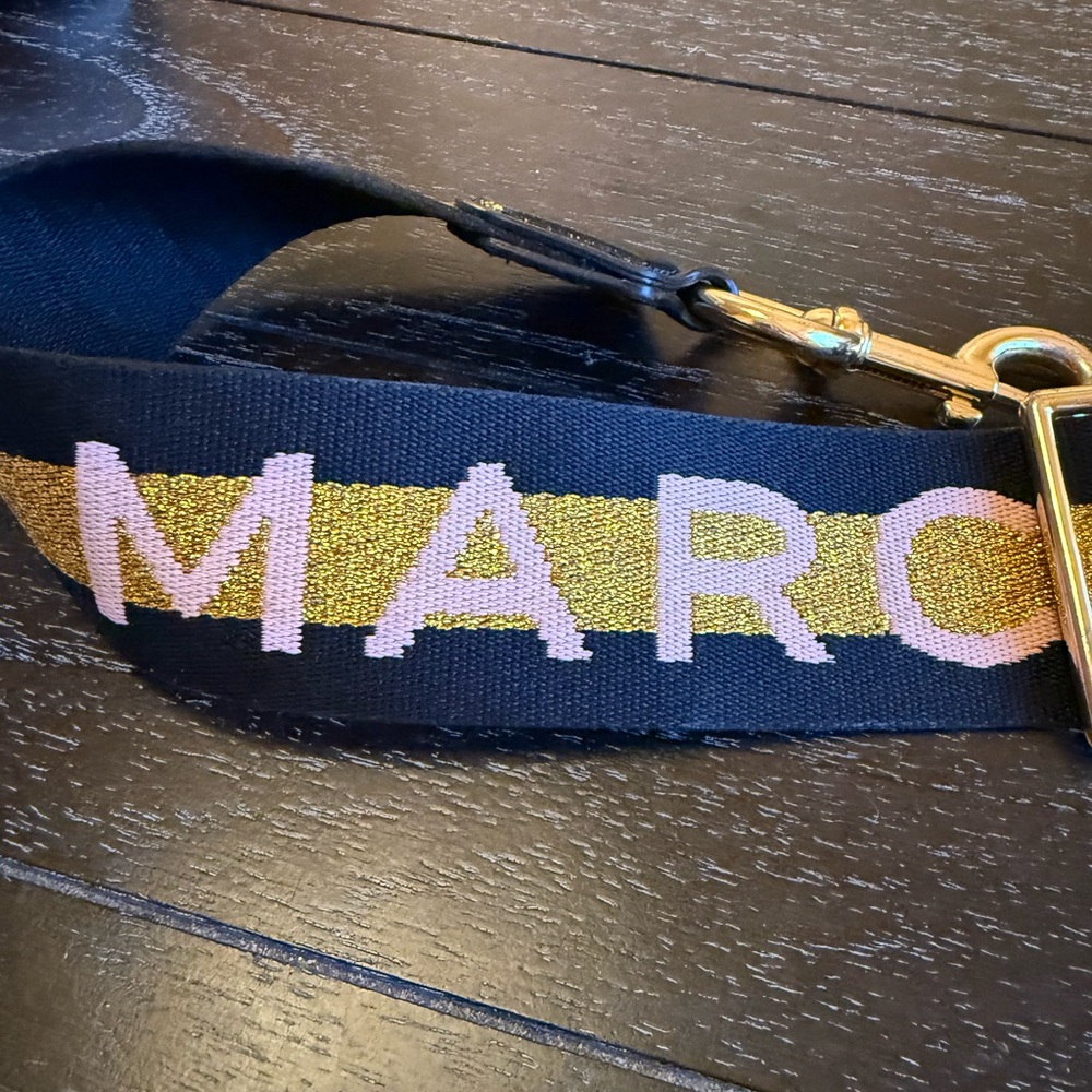 Marc Jacobs Black Strap with Gold and Pink Accents - Picture 2 of 4